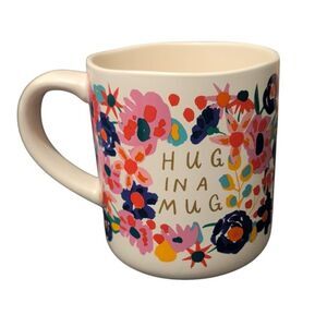 Opalhouse Stoneware "Hug In A Mug" Floral Coffee Mug 16oz Dishwasher Safe